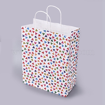 Modèle de triangle fête cadeau cadeau sacs en papier DIY-I030-01B-1