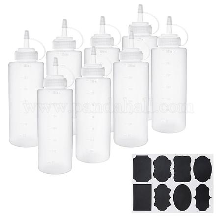 Botellas exprimibles de plástico pandahall de 12 oz AJEW-PH0002-11-1