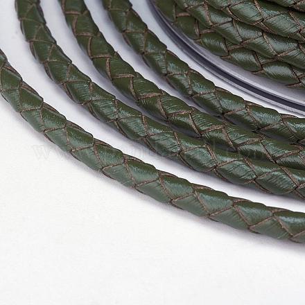 Braided Leather Cord WL-E025-4mm-A05-1