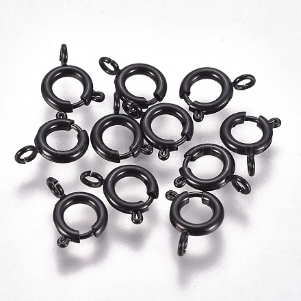 304 Stainless Steel Spring Ring Clasps STAS-F224-02B-C-1