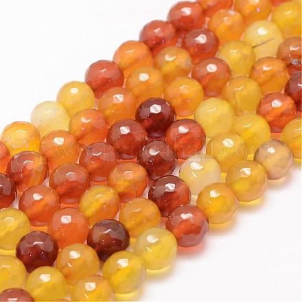 Natural Agate Bead Strands G-K155-A-12mm-F07-1