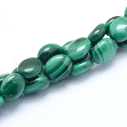 Chapelets de perles en malachite naturelle G-D0011-11B-1