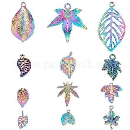 SUPERFINDINGS 24Pcs 12 Style Alloy Pendants FIND-FH0004-36-1