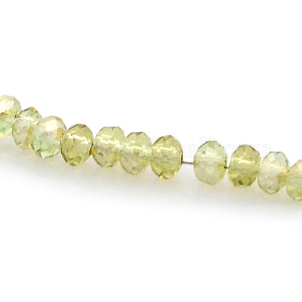 Pearl Luster Plated Faceted Rondelle Glass Beads Strands GLAA-A024A-PL04-1