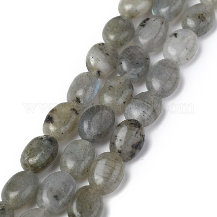 Hebras de perlas de labradorita gris natural G-Z006-A12-1