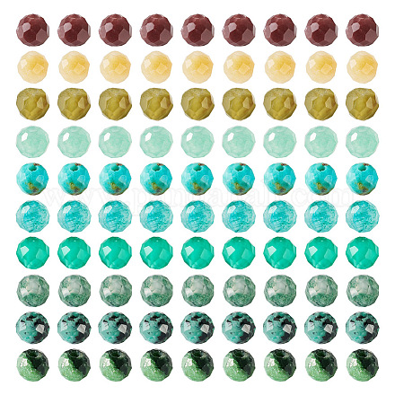 Set di perle di pietre preziose miste naturali da 100 pz 10 stili G-TA0001-62-1