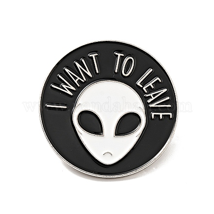 Word I Want to Leave Enamel Pin JEWB-G018-06B-P-1