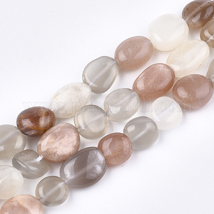 Brins de perles naturelles multi-pierre de lune X-G-T108-23-1