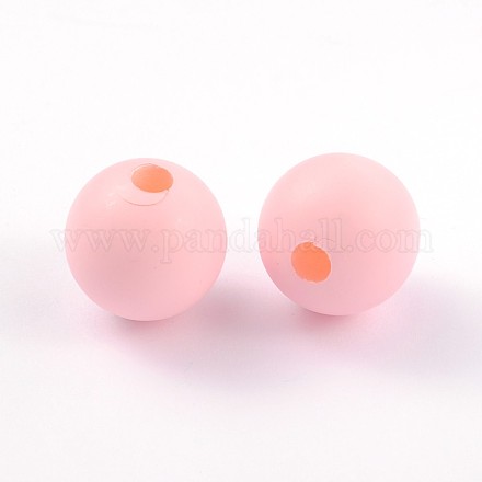 Half Drilled Frosted Round Shell Pearl Beads fit for Ball Stud Earrings BSHE-J010-17-1