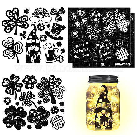 Силуэт бумаги AJEW-WH0529-022-1