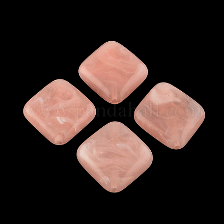 Rhombus Imitation Gemstone Acrylic Beads OACR-R043-20-1