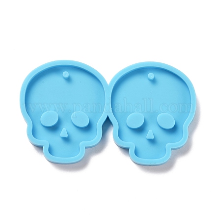 Diy cráneo colgantes moldes de silicona X-DIY-D060-23-1
