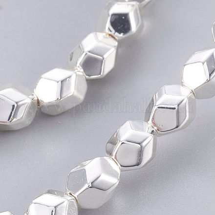 Electroplated Non-magnetic Synthetic Hematite Bead Strand G-E498-06A-03-1