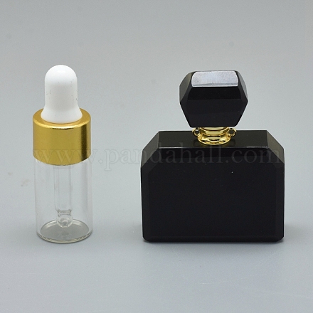 Colgantes de botella de perfume que se pueden abrir de cuarzo sintético G-E556-08C-1
