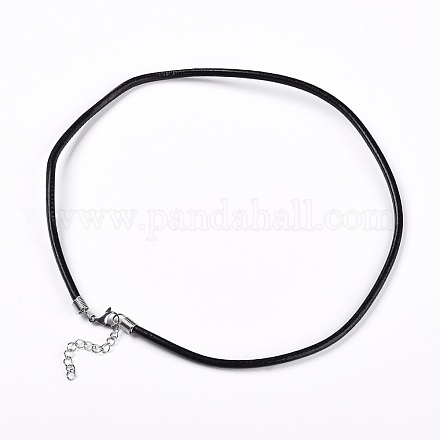Leather Cord Necklace Making WL-I002-A-01-1