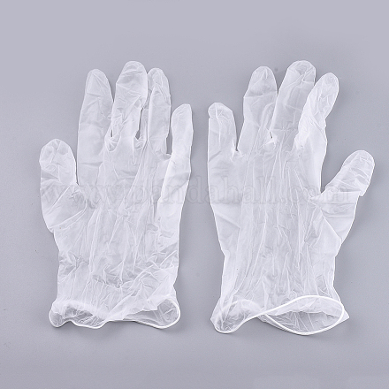 Одноразовые защитные перчатки из пвх AJEW-TAC0019-34-1