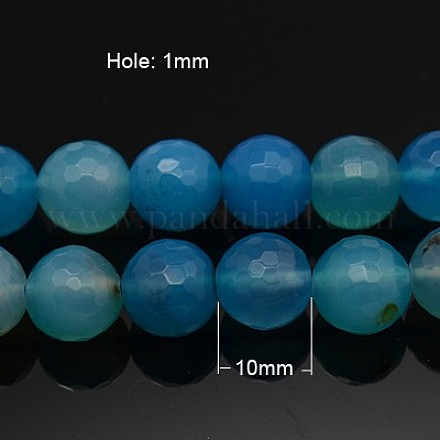 Natural Agate Beads Strands G-S042-10mm-1-1