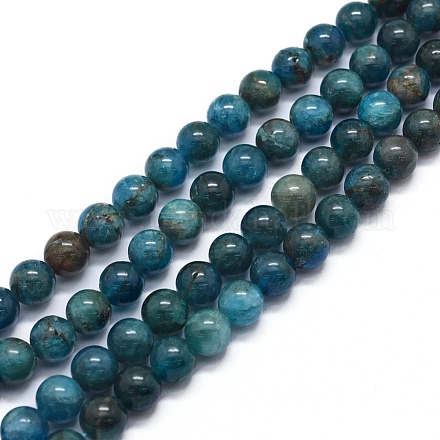 Chapelets de perles en apatite naturelle X-G-F591-01-6mm-1