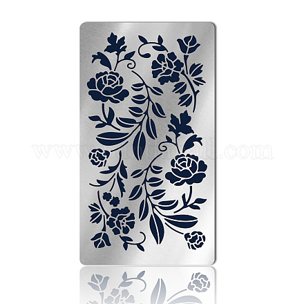 Трафареты для резки металла в стиле ретро из нержавеющей стали&nbsp;DIY-WH0242-298-1