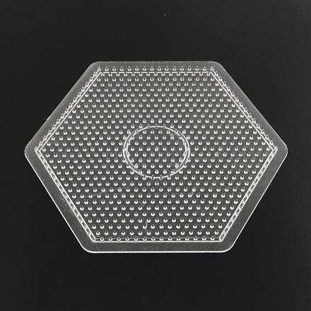 Plaques hexagone abc en plastique utilisés pour les perles à repasser 5x5mm diy DIY-Q009-53-1