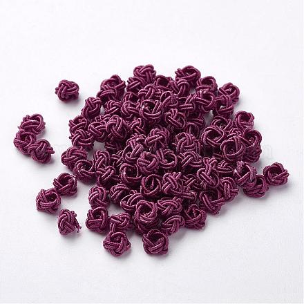 Polyester Weave Beads WOVE-N002-41-1