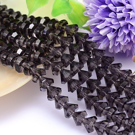 Faceted Cone Imitation Austrian Crystal Bead Strands G-M187-8mm-22A-1