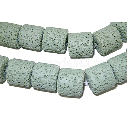 Chapelets de perles de lave naturelle G-O126-02-15-1