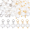 30Pcs 2 Colors Natural Cultured Freshwater Pearl Pendant, Potato Charms with 304 Stainless Steel Jump Rings, Floral White, Golden & Stainless Steel Color, 16mm, Potato: 12mm, 15pcs/color