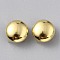 Brass Studs Rivets, For DIY Leather Craft, Flat Round, Golden, 10x7mm