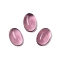 Glass Cabochons, Oval, Purple, 6.5x4.5x2.5mm
