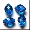 Imitation Austrian Crystal Beads, Grade AAA, K9 Glass, Faceted, Bicone, Dodger Blue, 6x9.5mm, Hole: 0.7~0.9mm