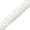 Gold Sand Lampwork Beads Strands, Tulip, White, 12x10mm, Hole: 1.2mm, about 33pcs/strand, 31~32cm