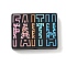 Inspirational Silicone Beads, Focal Beads, Rectangle with Word Faith, Rectangle, 23x30x8mm, Hole: 2.5mm