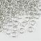 Aluminum Wire Open Jump Rings, Silver, 18 Gauge, 8x1.0mm, about 18000pcs/1000g