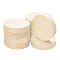 Unfinished Wood Sheets, Flat Round, Blanched Almond, 100x20mm