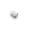 Alloy Zipper Stopper, Zipper Ends with Screw, Repair Replacement, for Sewing DIY Craft Bag Luggage, Rectangle, Platinum, 18x11mm