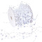 Polyester Cord Beads, Round, with PS, White, 83x80mm, 4m/roll