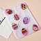 DIY Pendant Silicone Molds, Resin Casting Molds, For UV Resin, Epoxy Resin Jewelry Making, Easter Egg Pendants, White, 144x100x4.5mm, Hole: 3.3mm, Inner Diameter: 33x21mm
