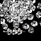 K9 Glass, Imitation Austrian Crystal Beads, Grade AAA, Faceted, Diamond, Clear, 6x4mm, Hole: 0.7~0.9mm