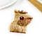 Acrylic Claw Hair Clips, Peru, Dog, 59x53mm