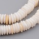 Chapelets de perles en coquillage naturel BSHE-P021-15-3