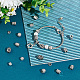Nbeads 115pcs 8 style perles européennes en alliage de style tibétain PALLOY-NB0003-92-4