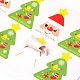 Рождественская елка шаблон поделки этикетки наклейки Пастер картинка AJEW-L053-09-2