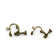 Brass Clip-on Earring Findings KK-E490-AB-NF-1