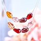 200Pcs 8 Colors Electroplate Glass Faceted Teardrop Beads Strands EGLA-SZ0001-09-2