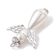 Perle d'imitation acrylique avec pendentifs en alliage PALLOY-JF02475-3