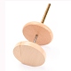 回転可能な木製の糸スピナー  スレッドホルダー  バリーウッド  18x10cm DIY-H146-02-2