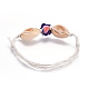 Bracelets en corde de coton ciré chinois BJEW-JB04103-M-4