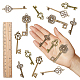 Sunnyclue kit de fabrication de bijoux à bricoler soi-même charme de clé squelette pour cadeaux d'artisanat DIY-SC0017-41-3
