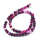 Chapelets de perles en agate à rayures naturelles/agates à bandes G-I254-03B-03-2